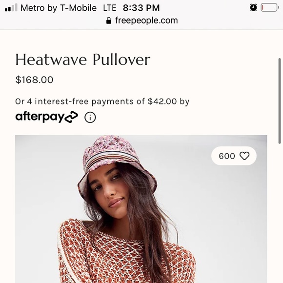 Free People Tops - Heatwave knit crochet pullover